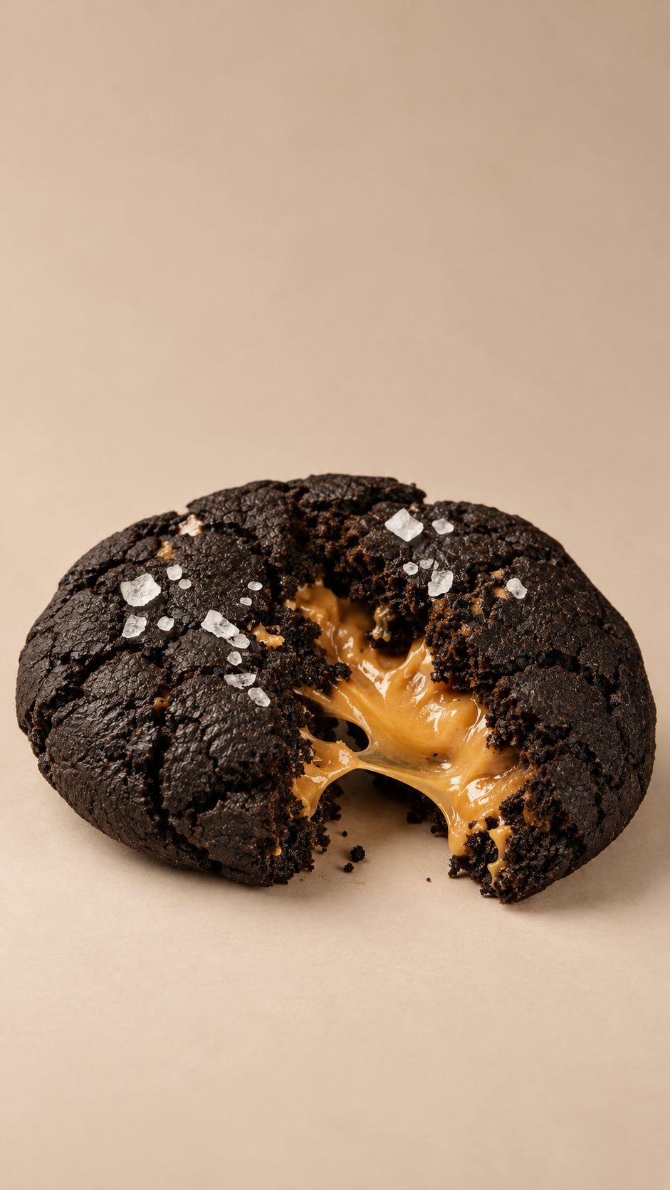 Dark cocoa salted caramel